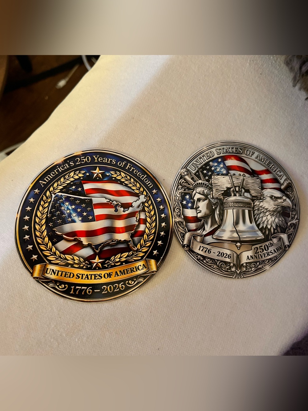 Commemorative 250th Anniversary RefrigeratorMagnet- American Flag Design